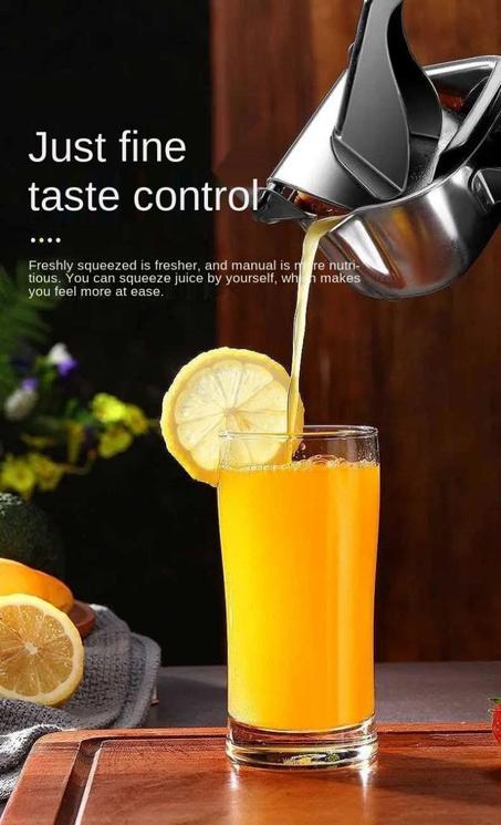 manuel presse-agrumes en alliage d'aluminium main pression Orange presse-agrumes