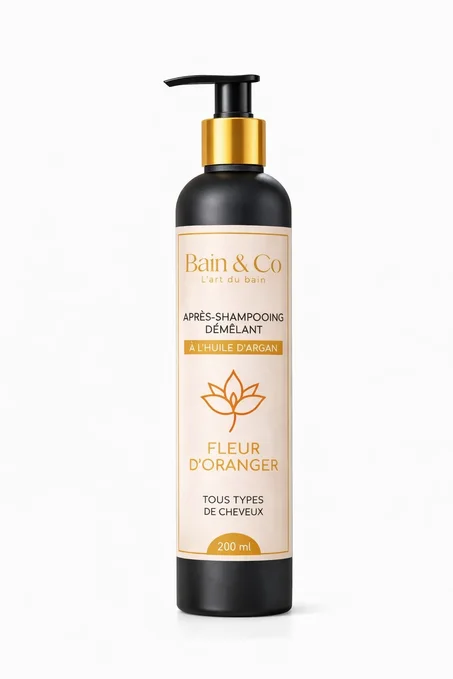 Après-shampooing Démêlant à l’huile d’argan – Fleur d’oranger 200ml