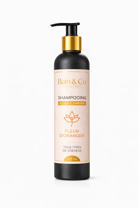 Shampooing à l’huile d’argan – Fleur d’oranger 200ml