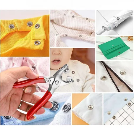 مكبس الأزرار المعدني اليدوي