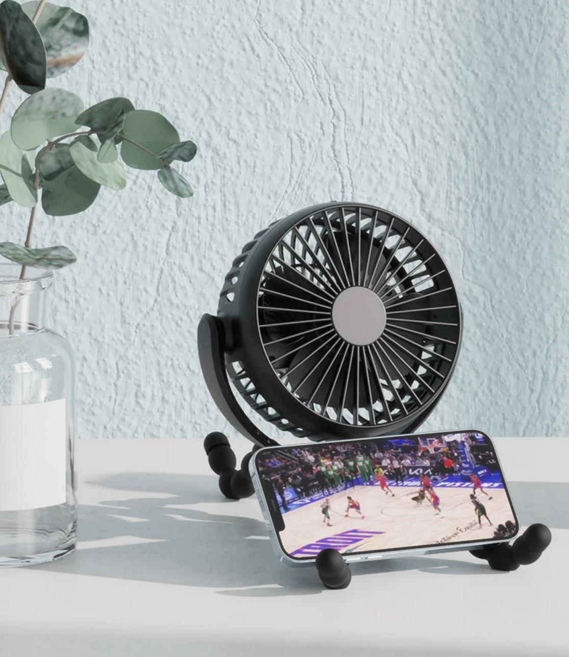 مروحة كهربائية 📣 محمولة قابلة لإعادة الشحن بقوة 4000 مللي أمبير خفيفة الوزن قابلة للدوران 360° FcgmwKAvGKA4sAXgexhwSw0XuwwKXNc7ZYlRBryf