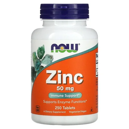 Now Foods, Zinc, 50 mg, 250 comprimés