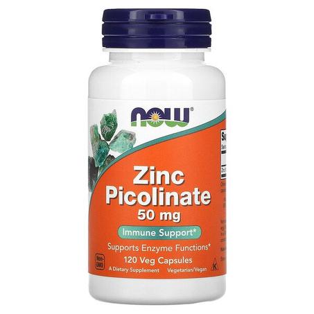 Now Foods, Zinc, 50 mg,120 comprimés