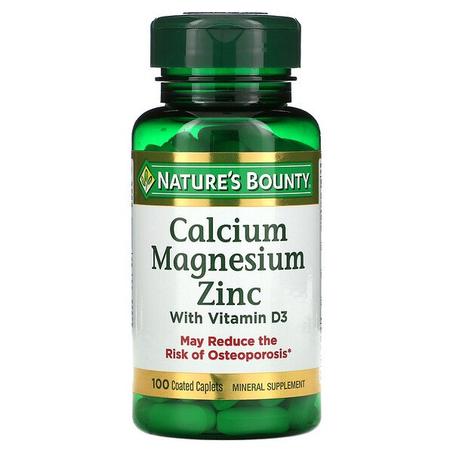 Calcium-Magnésium-Zinc avec vitamine D3, 100