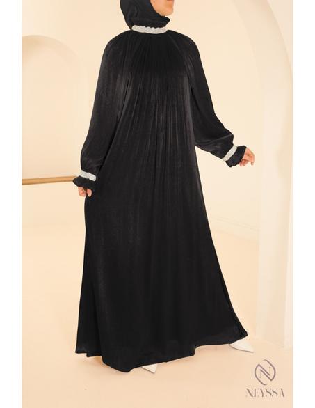 Abaya Organza Inessa Noir