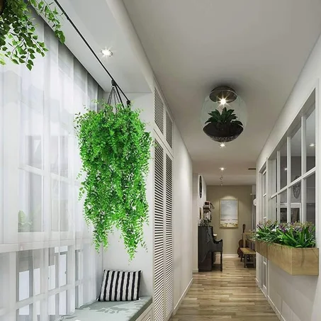 شلال اخضر من البلاستيك الصناعي