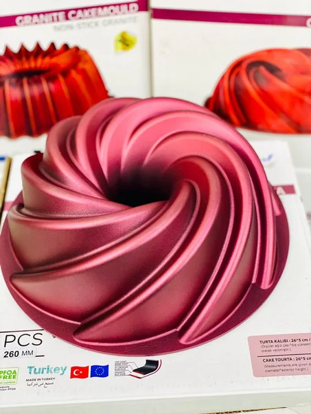 قالب حلوي جرانيت مستورد - لون احمر