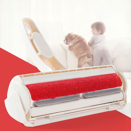 Rodillo removedor de pelo de mascotas, cepillo de pelusa de 2 vías, peine para perros y gatos, herramienta de limpieza conveniente, cepillo de piel para perros y gatos, Base, para muebles