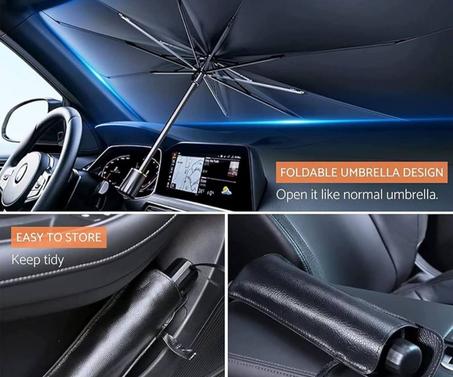 مظلة قابلة للطي تحمي السيارة