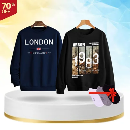 2 أقمصة مميزة + 3 جوارب هدية