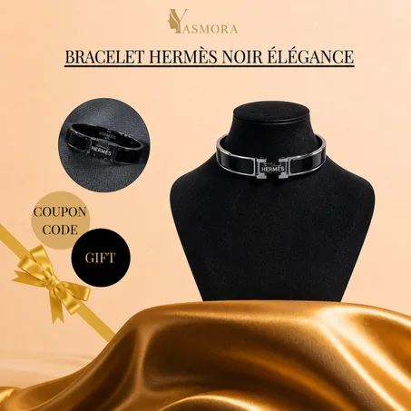 Bracelet Hermès Noir Élégance
