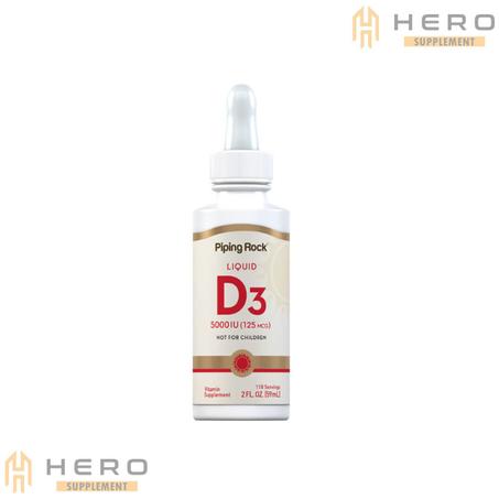 Liquid Vitamin D3, 5000 IU, 2 fl oz (59 mL) Dropper Bottle