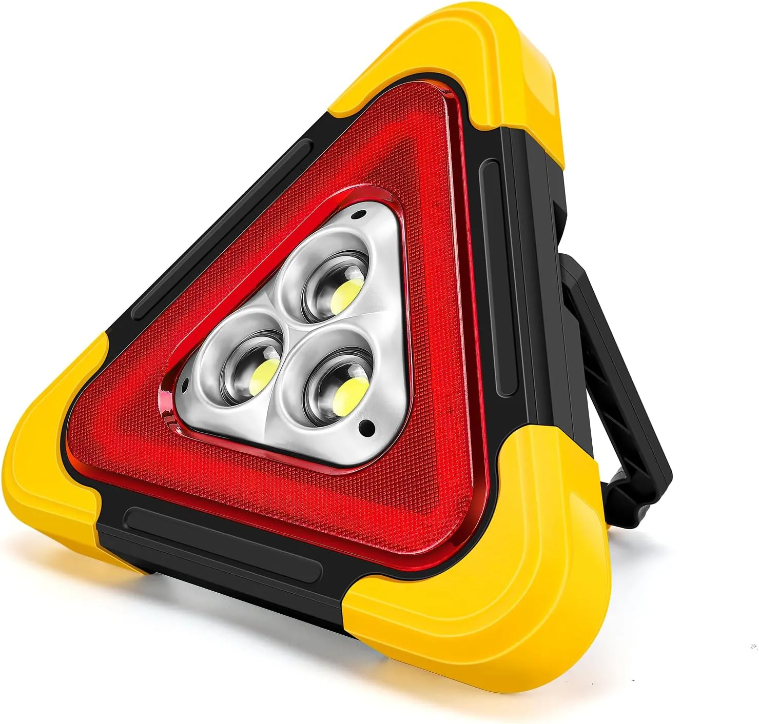 Reflective Triangle for Vehicle Breakdowns – LED Solar Rechargeable Safety Lights