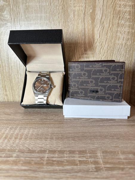 HOMME PACK PORTE-MONNAIE Dior + MONTRE Tissot PRX