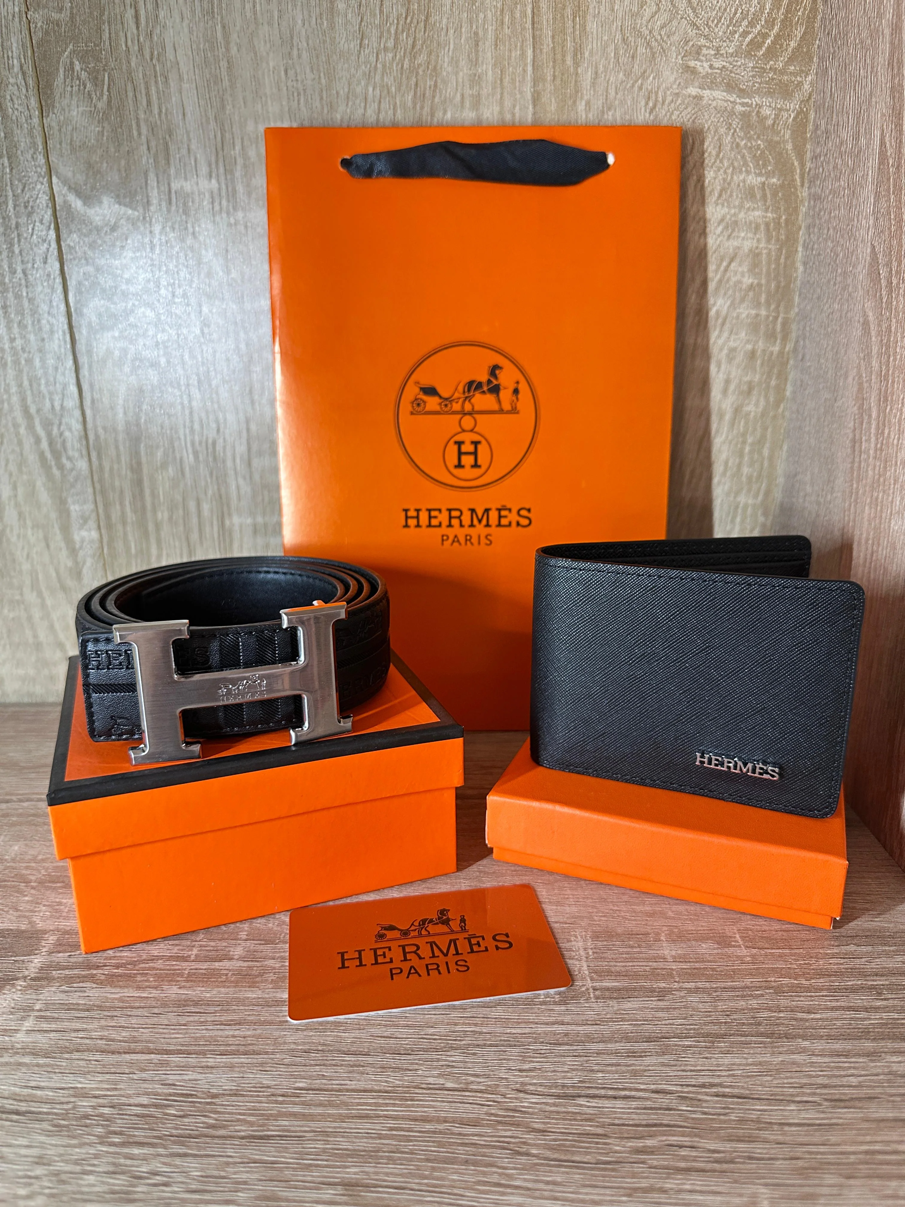 PACK HOMMES Hermes Belt+wallet