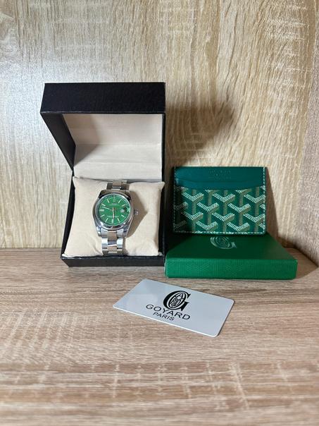 HOMME PACK PORTE-MONNAIE Goyard +MONTRE Rolex