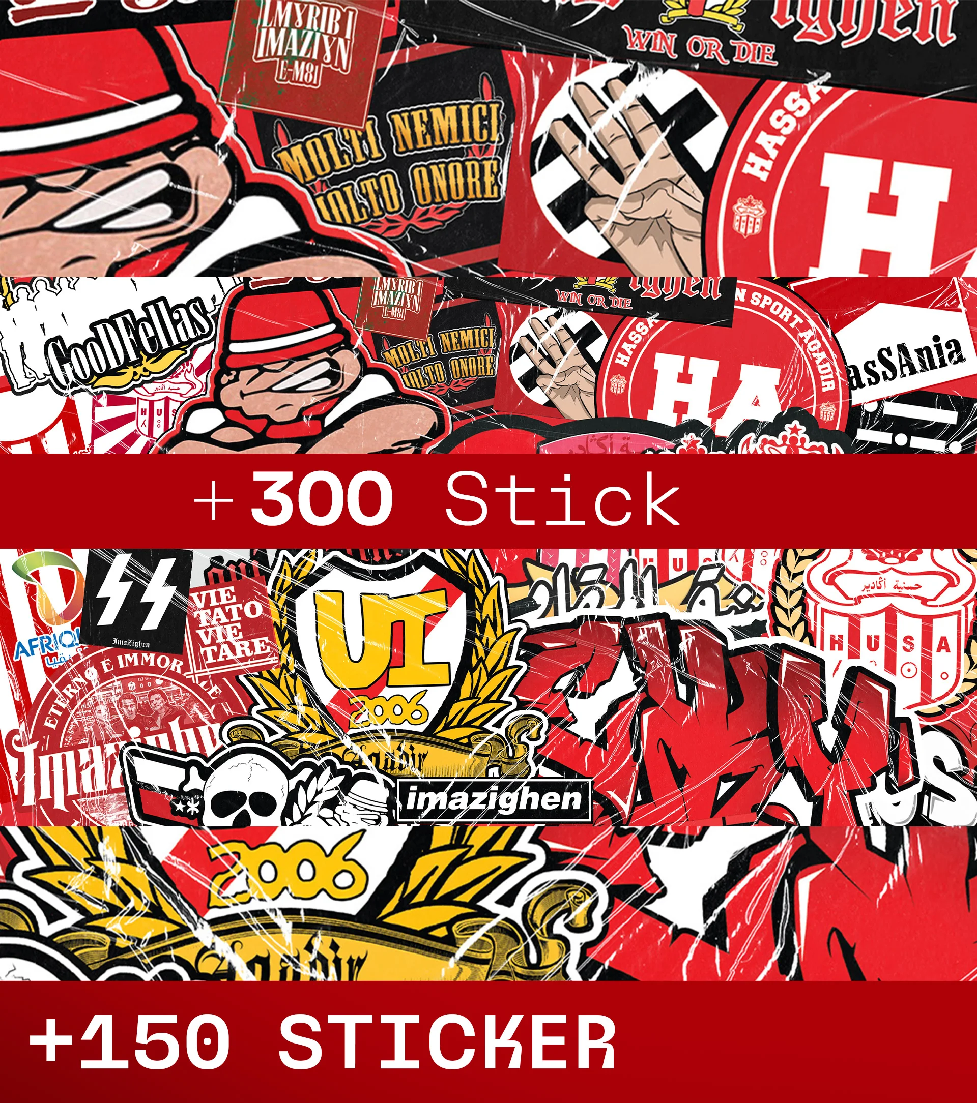+ 300 STICKER