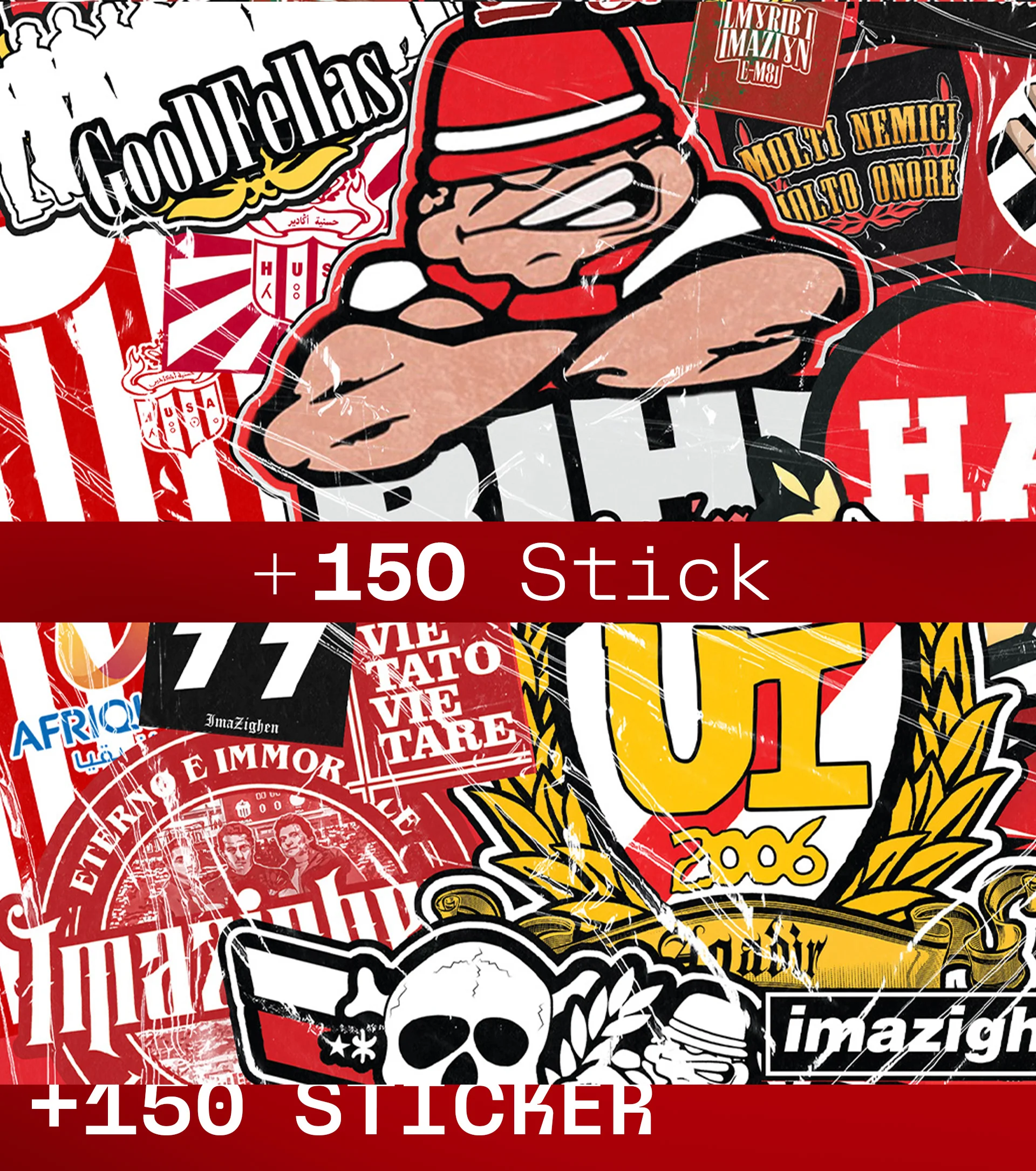 + 150 Sticker