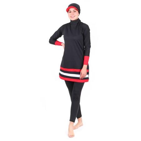 Maillot de bain - Noir & rouge