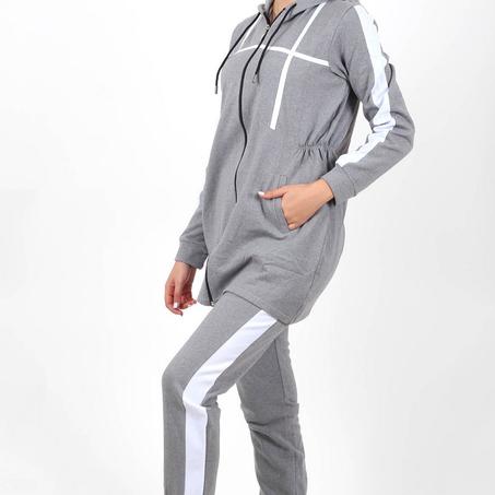 Jogging et Sweat à capuche - Femme - Gris