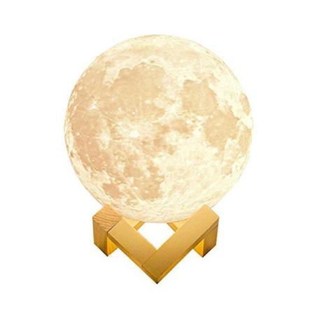 Veilleuse Lune - LED - Touche - USB - 18 CM