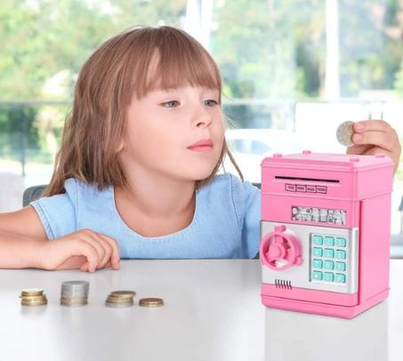 Kids Money Bank Machine (Pink)  آلة بنك المال للاطفال باللون الوردي