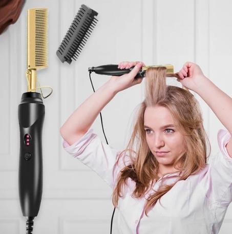 Hot Comb for Hair Straightener فرشاة الشعر الكهربائية