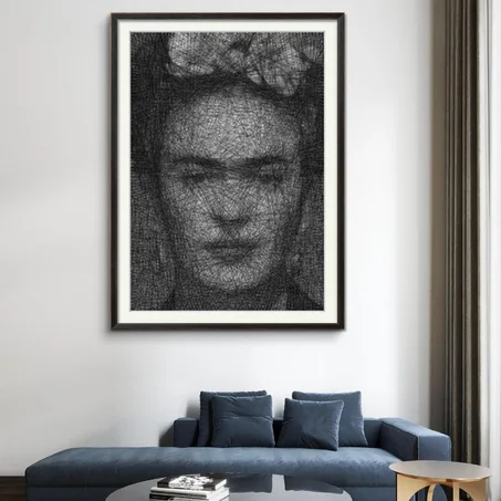 Cliquez sur l'image pour plus de détails ....String art of FRIDA