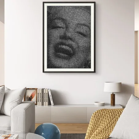 Cliquez sur l'image pour plus de détails ....String art of Marilyn Monroe