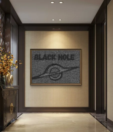 Cliquez sur l'image pour plus de détails..String Art of black hole