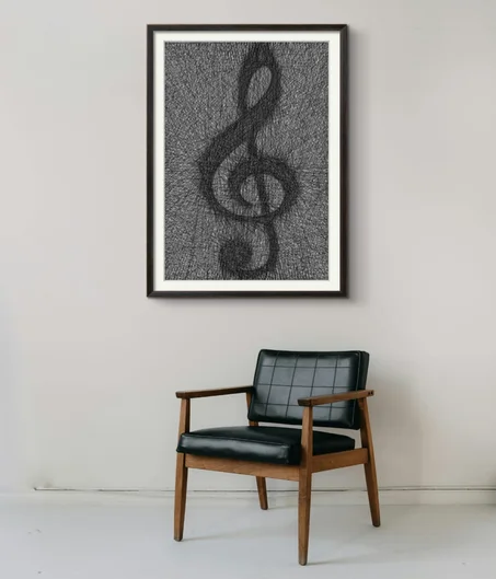 Cliquez sur l'image pour plus de détails ....string art of musical note