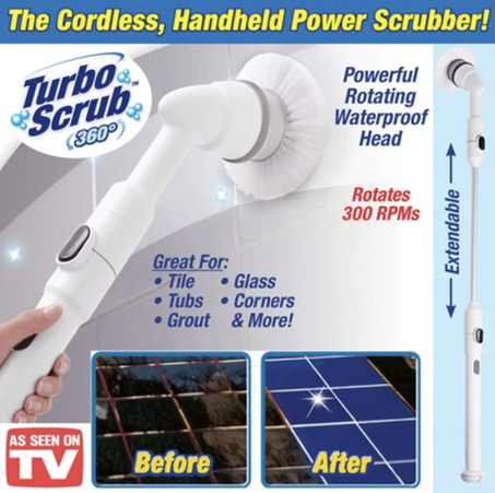 Turbo Scrub 360 Cordless Tile Power Scrubber