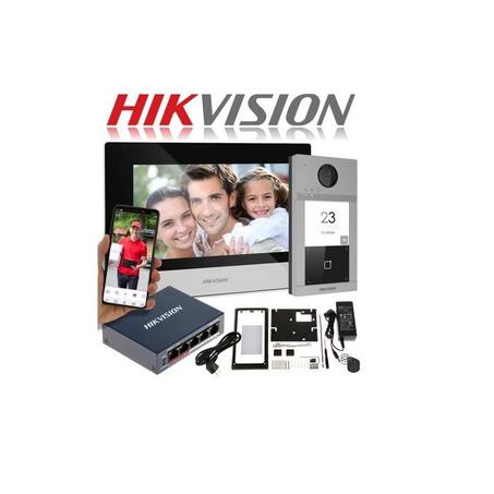 Hikvision kit vidéophone ip complet antivandale avec lecture de badge (videophone/interphone)