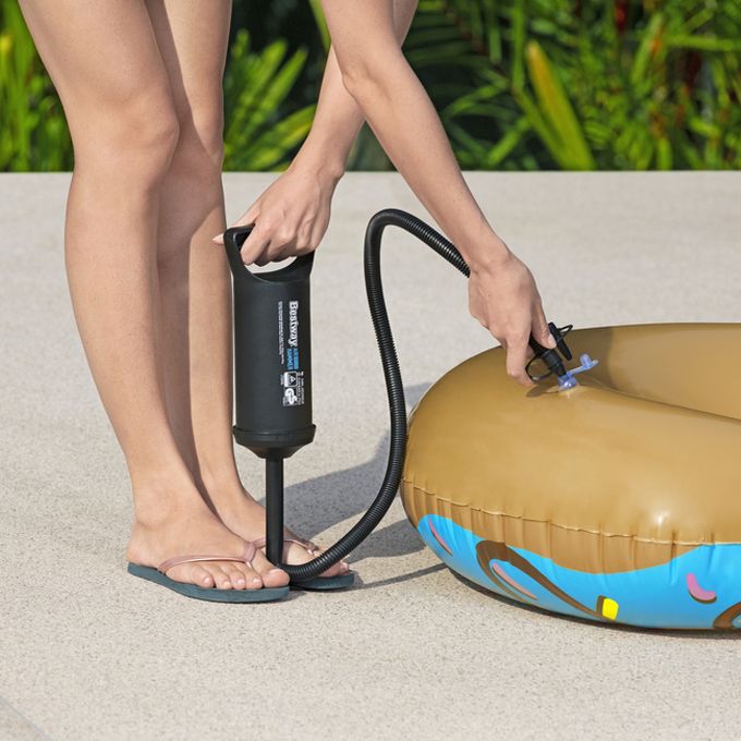 Bestway Pompe à air Gonfleur À Main pour Gonflables, Piscines, Bouées et Matelas - 30 cm