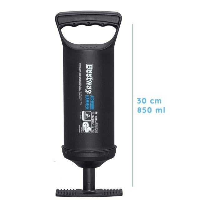 Bestway Pompe à air Gonfleur À Main pour Gonflables, Piscines, Bouées et Matelas - 30 cm