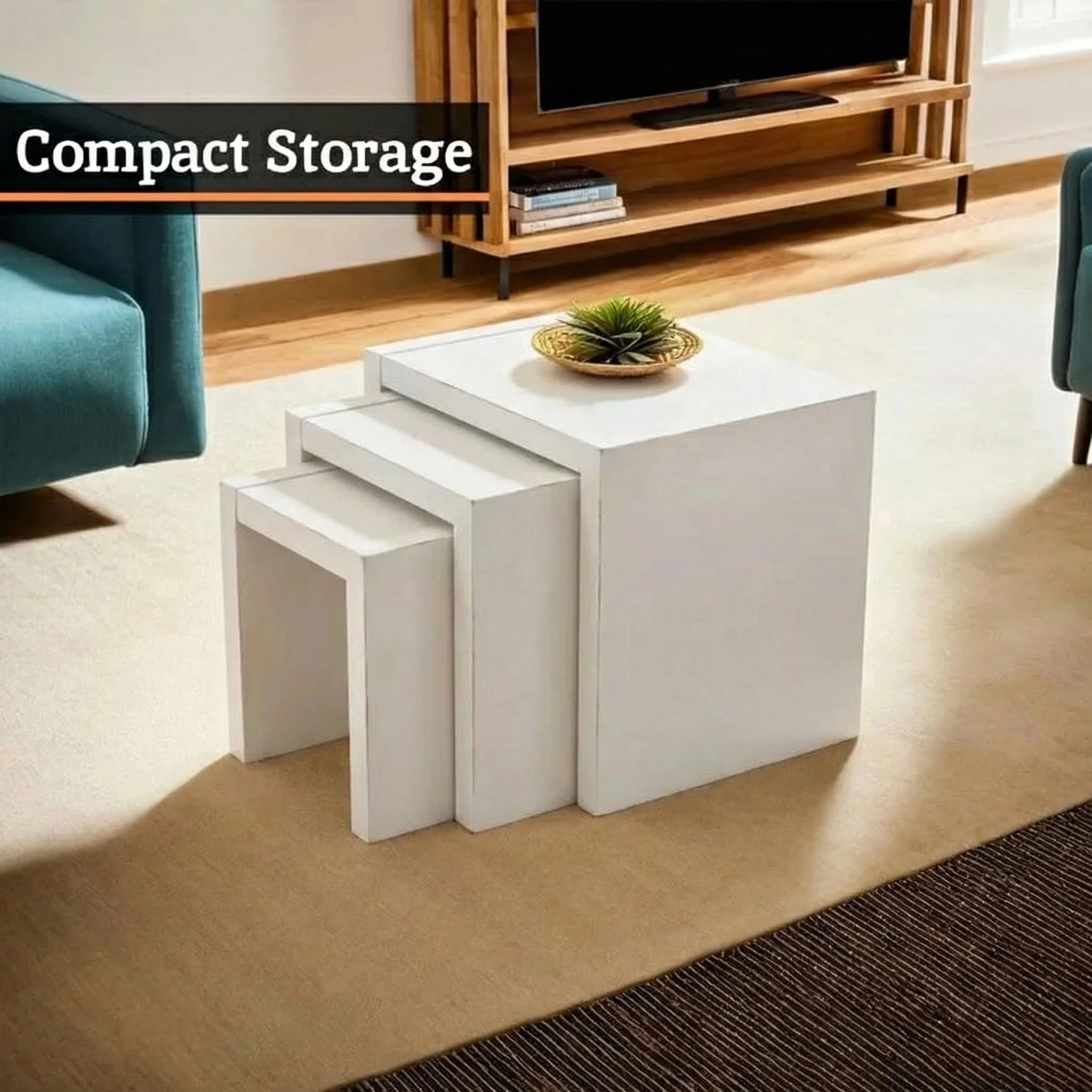 طاولات ثلاثة خشب MDF