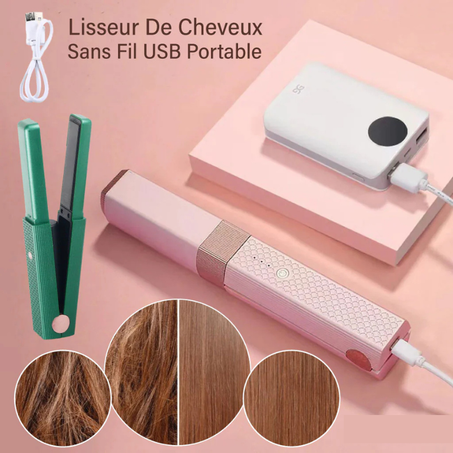 مكواة شعر كهربائية احترافية 2 في 1