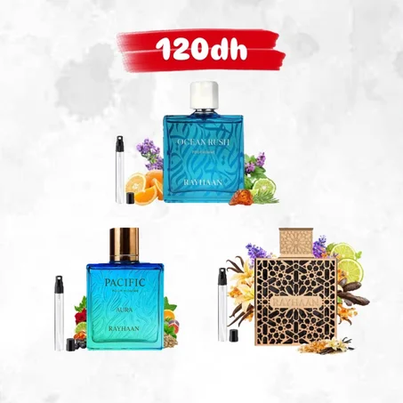 PACK  RAYHAAN  Rayhaan Elixir + Ocean Rush + Pacific Aura