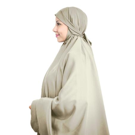 Abaya Beige Avec Khimar