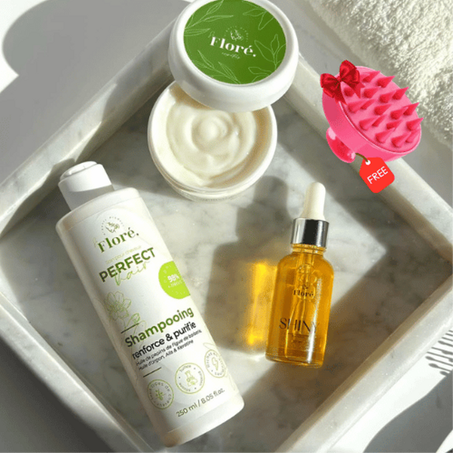 باقة فلوري للعناية بالشعر+مشط هدية 🎁: