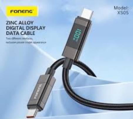 كابل شحن بطول 1.2 متر، يعرض نسبة البطارية