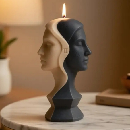 moule silicone bougie double face