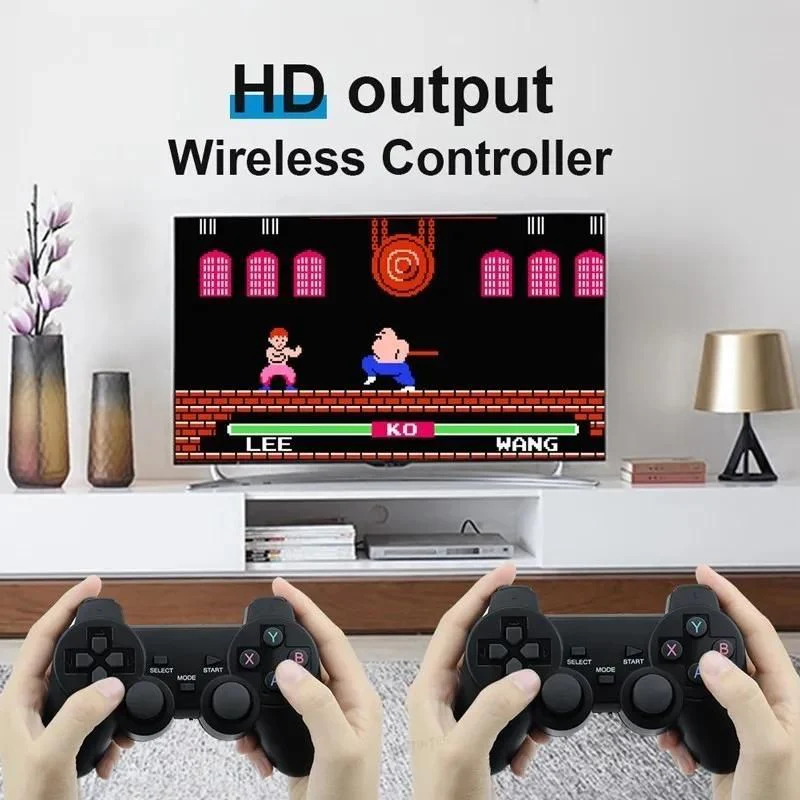 2.4G Wireless Controller Gamepad 64GB, HDMI 4K, et 10000 jeux inclus!