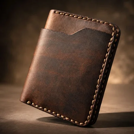 Portefeuille Homme Cuir Marron