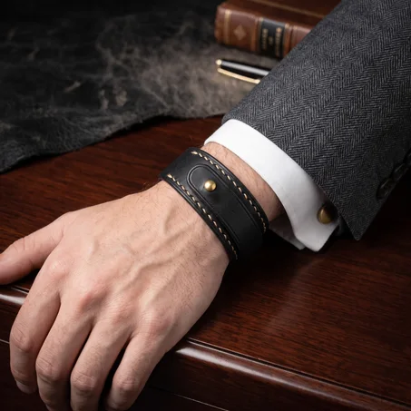 Bracelet "Élégance" en Cuir Véritable
