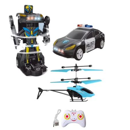 لعبة هليكوبتر بالتليكموند + سيارة المتحولة لروبوت ألي