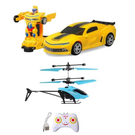 لعبة هليكوبتر بالتليكموند + سيارة المتحولة لروبوت ألي