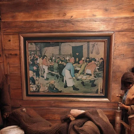 Reproduction Le Repas des noces paysannes