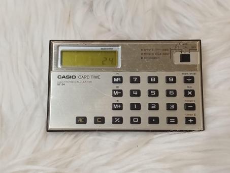 Casio Card Time ST-24 - Calculatrice Vintage Multifonction