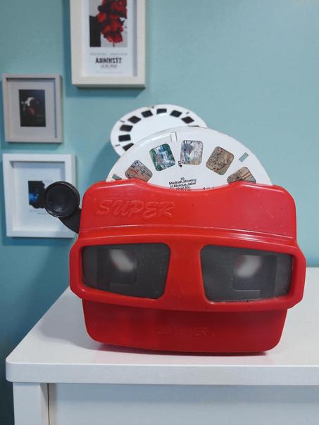 Super 3D Viewer rétro – Visionneur d’images vintage rouge